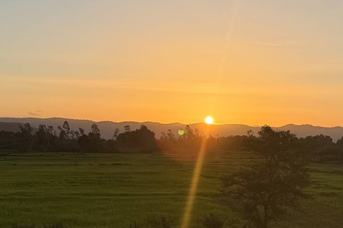Vue Coucher de Soleil